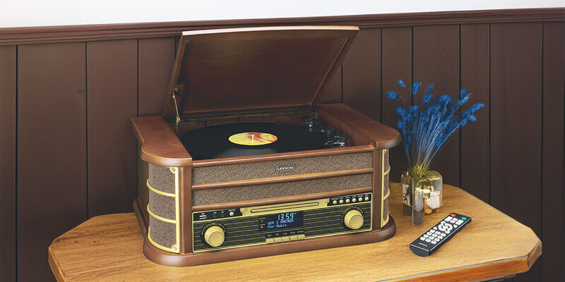 Lenco TCD-3571-MY Retro Platenspeler