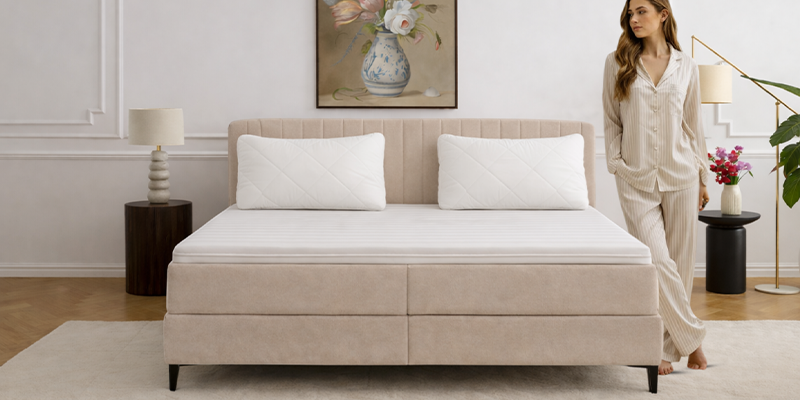 Vitality Pur Premium SKY Topdekmatras incl. GRATIS Arc Roll Hoofdkussen