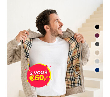 Het Cappuccino Herenvest Monza is een stijlvol vest, welke gevoerd is met een warme fleece stof. 