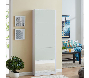 De Feel Furniture Schoenenkast Met Spiegel past perfect in elk interieur.