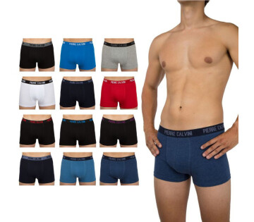 Het 12-Pack Pierre Calvini Boxershorts in de kleur classic.
