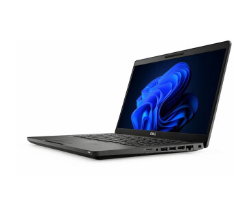 Dell Latitude 5400 refurbished laptop met Intel Core i5, strak zwart ontwerp en diverse aansluitingen voor zakelijk gebruik.