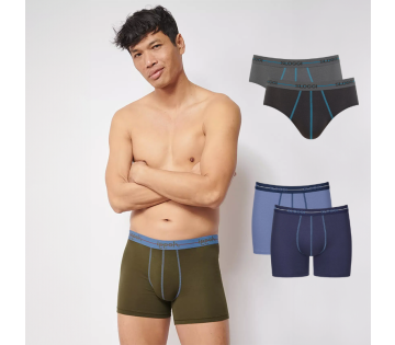 sloggi boxers met model.