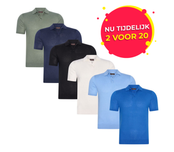 De Cappuccino Italia Polo is verkrijgbaar in 5 kleuren.