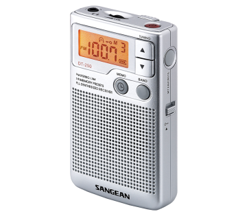 De Sangean DT-250 AM/FM Zakradio.