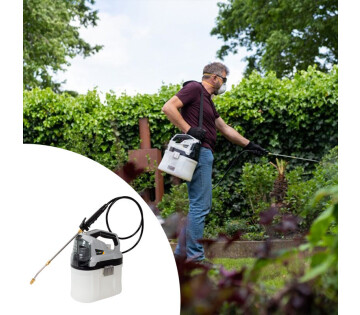 De Batavia Maxxpack Druksproeier met Accu en Snellader. 