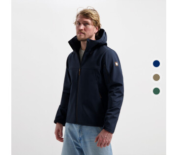De Travelin' Softshell Herenjas Stian is verkrijgbaar in 3 verschillende kleuren. 