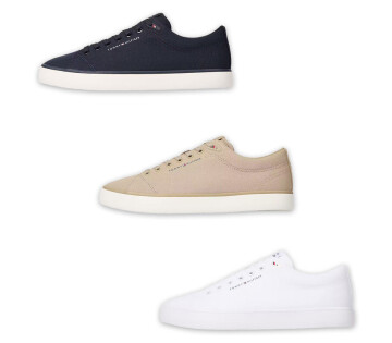 De Tommy Hilfiger Canvas Herensneakers zijn verkrijgbaar in 3 verschillende kleuren. 