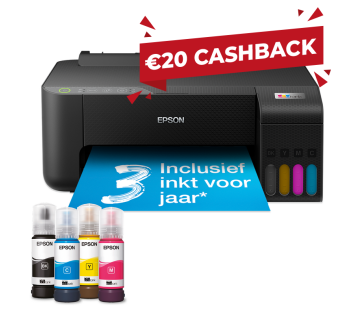 Epson EcoTank ET-1810 met inkt.