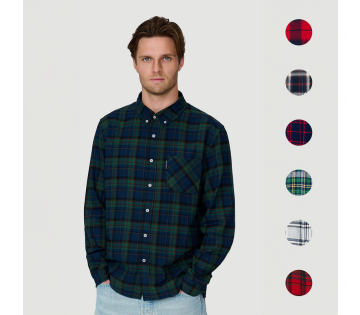 American Flannel Flanellen Overhemd in verschillende kleuren.