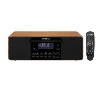 Sangean DDR-53BT radio met meegeleverde infrarood afstandsbediening.