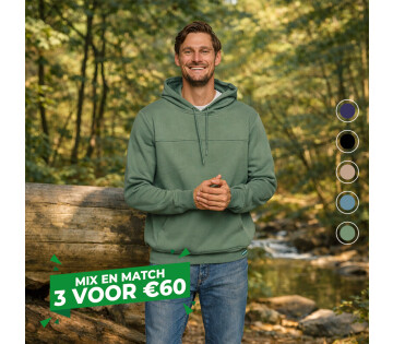 Mario Russo Torino Hoodie navy – moderne heren hoodie met buidelzak en capuchon, verkrijgbaar in meerdere kleuren.