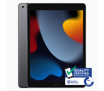 Refurbished Apple iPad 2021 met TÜV en Techniek Nederland keurmerk – gecertificeerd en gecontroleerd device.