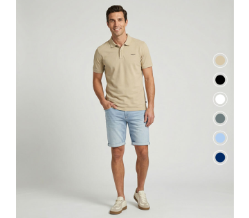 Cars Polo Dario in de kleur zand modelbeeld met bolletjes van de andere kleuren