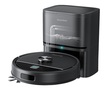Zelflegend station van Bloomfold robotstofzuiger met 3L stofzak.
