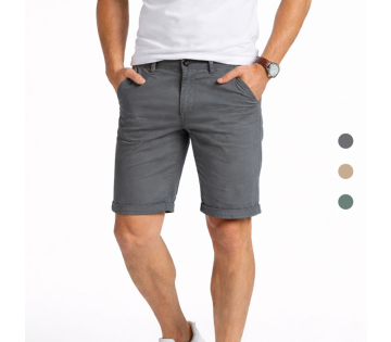 Grijze heren jog short Mario Russo Vittorio casual zomer short