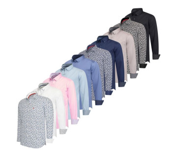 Het Cappuccino Overhemd San Remo is verkrijgbaar in verschillende kleuren en stijlvolle prints. 