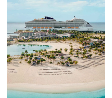10-daagse reis incl. 8-daagse cruise op een SPLINTERNIEUW SCHIP vanaf Miami naar prachtige bestemmingen zoals Honduras, Mexico en de Bahama's