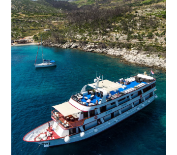 Complete 8-daagse cruise jacht langs de kust van Kroatië van Dubrovnik naar Split