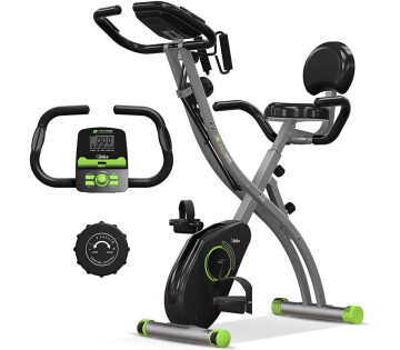 SportTronic X6 hometrainer in groen met magnetische weerstand en inklapbaar frame