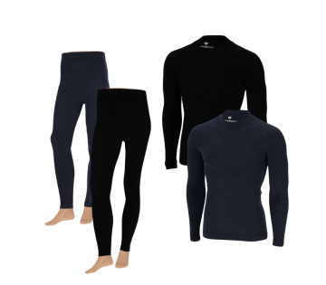 De Heat Essentials Heren Merino Thermokleding.