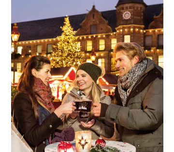 Geniet van de gezellige kerstsfeer in Düsseldorf incl. ontbijt, drankje & GRATIS parkeren