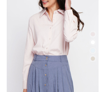 Le Jardin du Lin Dames Overhemd met Linnen