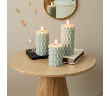 De Set van 3 Lifa Living Luxe LED Kaarsen.