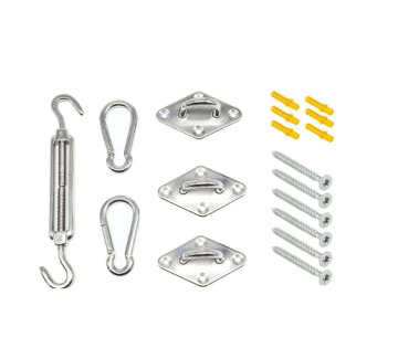 Feel Furniture RVS Schaduwdoek Bevestigingsset