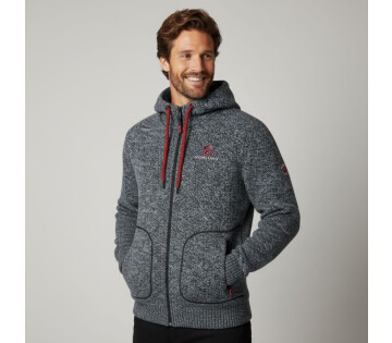 Norlund Ziphood Narvik in de kleuren grijs en denim blauw