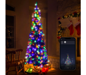 De FlinQ LED Slimme Kerstverlichting is eenvoudig in te stellen via je telefoon. 