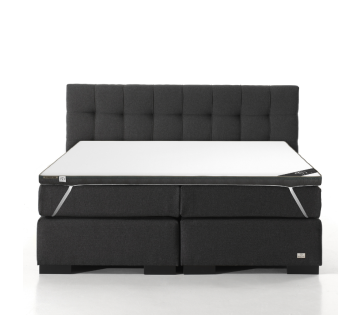 Een bed met daarop het Twin Motion® Topdekmatras.