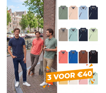 De Mario Russo Edward Polo is een stijlvolle polo welke verkrijgbaar is in verschillende kleuren en maten.