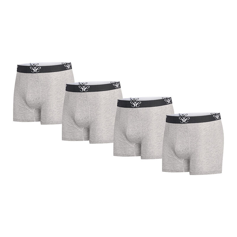 De 4-Pack Cappuccino Boxers in de kleur Grijs.