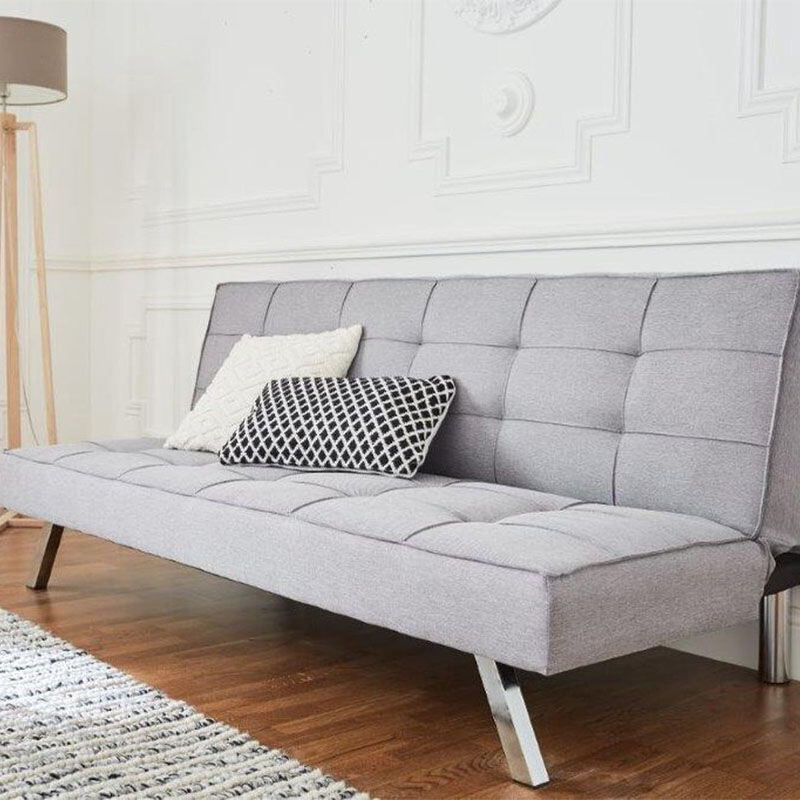 De Zydante Virginia Slaapbank in de kleur grijs.