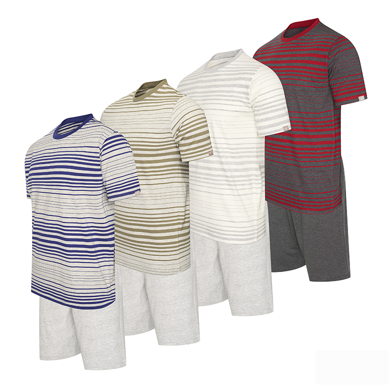 De Cappuccino Korte Pyjamaset Venezia is verkrijgbaar in 4 kleuren.