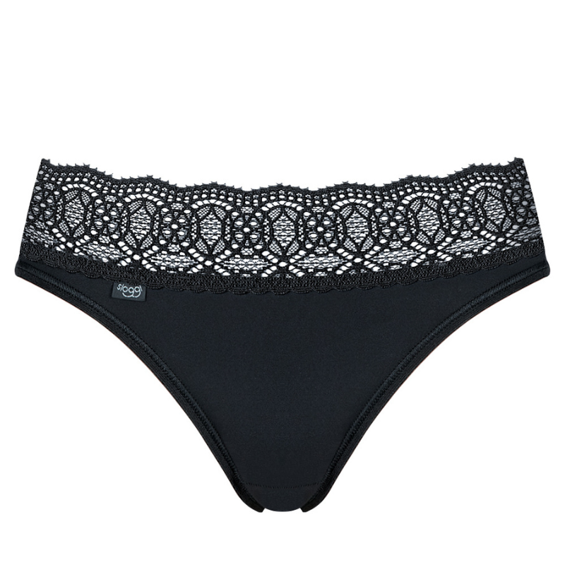 2-Pack Sloggi Pure Sense Luxe-Tai-zwart