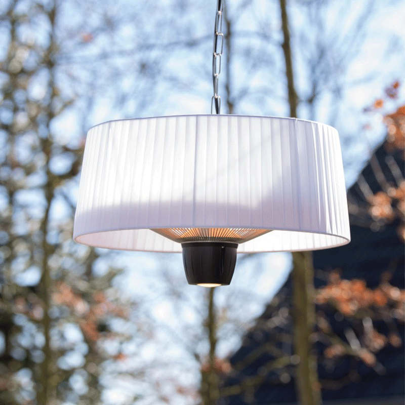 Sunred Heater Artix Compact Bright Hangend in wit.