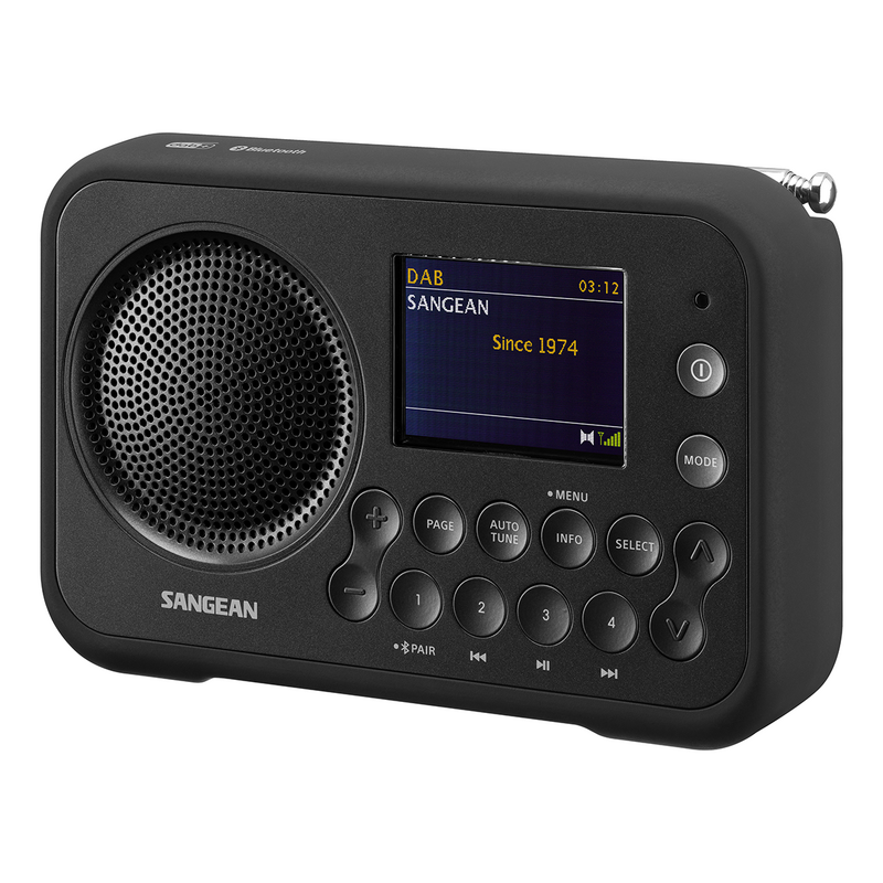 De Sangean DPR-76BT DAB+ Radio Zwart.