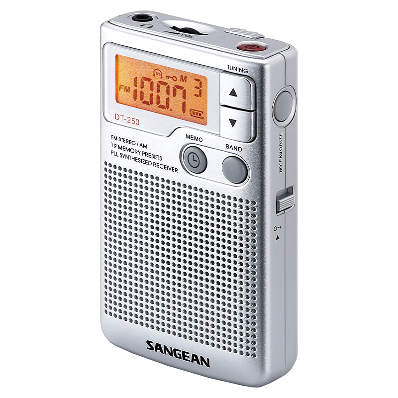 De Sangean DT-250 AM/FM Zakradio.