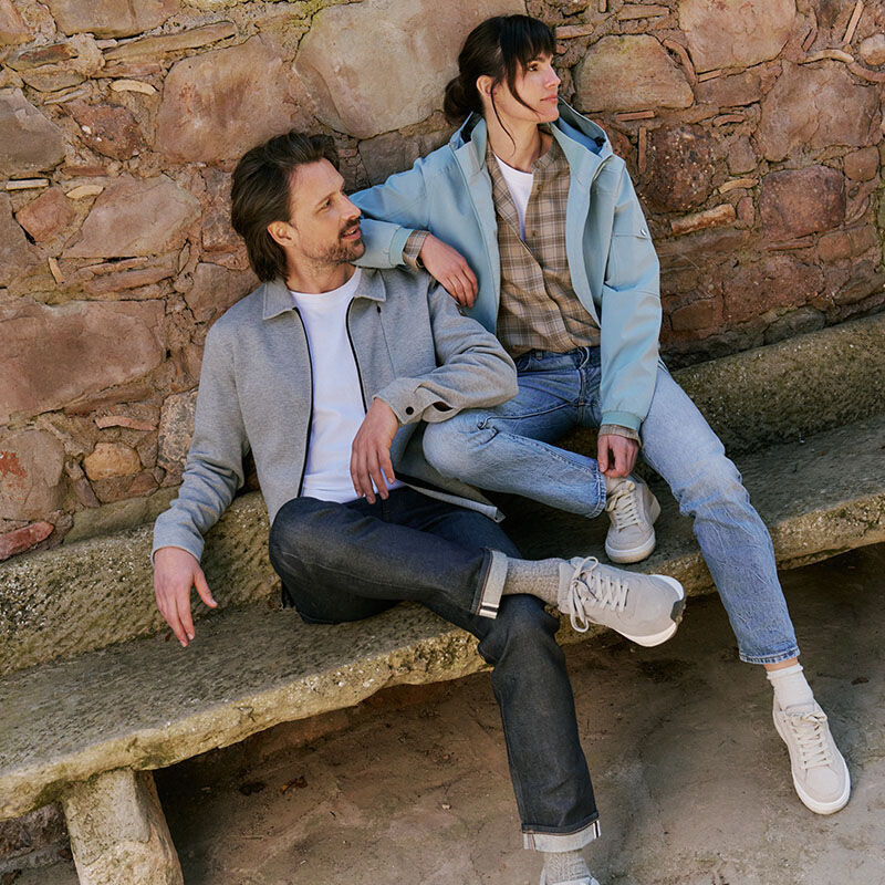 De Travelin' Sneakers Ripley in grijs.