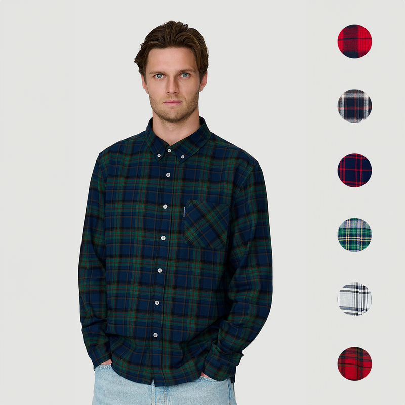 American Flannel Flanellen Overhemd in verschillende kleuren.