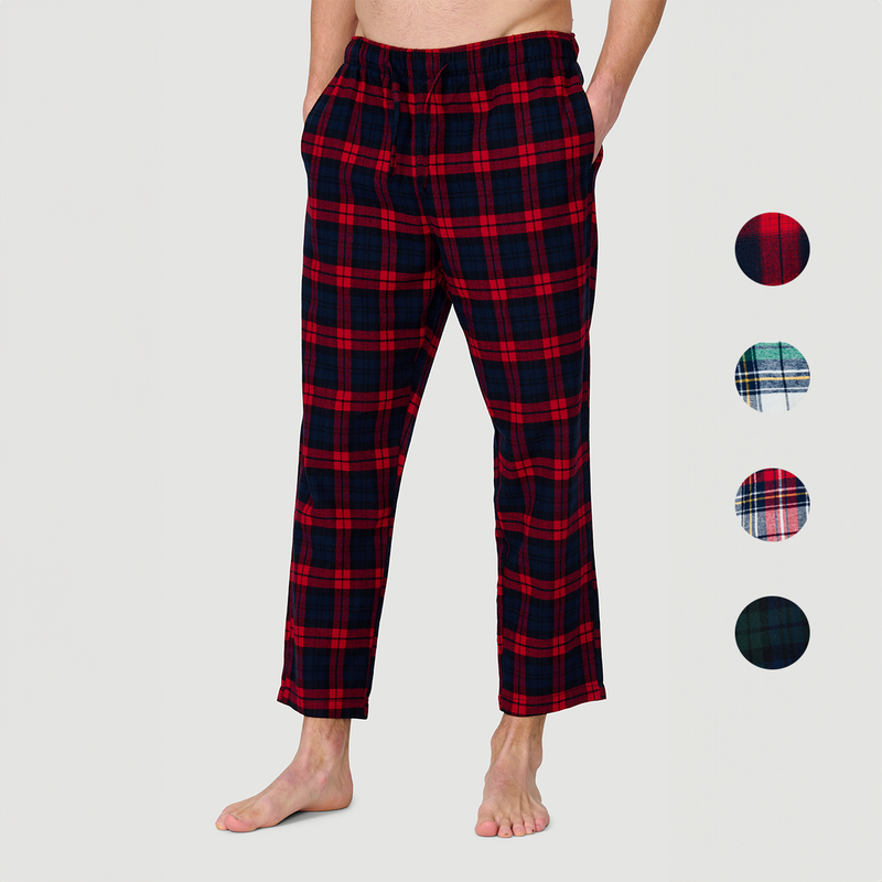 American Flannel Heren Flanellen Pyjamabroek in verschillende kleuren en patronen.