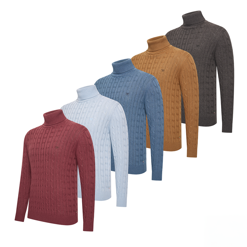 Cappuccino Kabeltrui met Col Aosta in vijf verschillende kleuren.