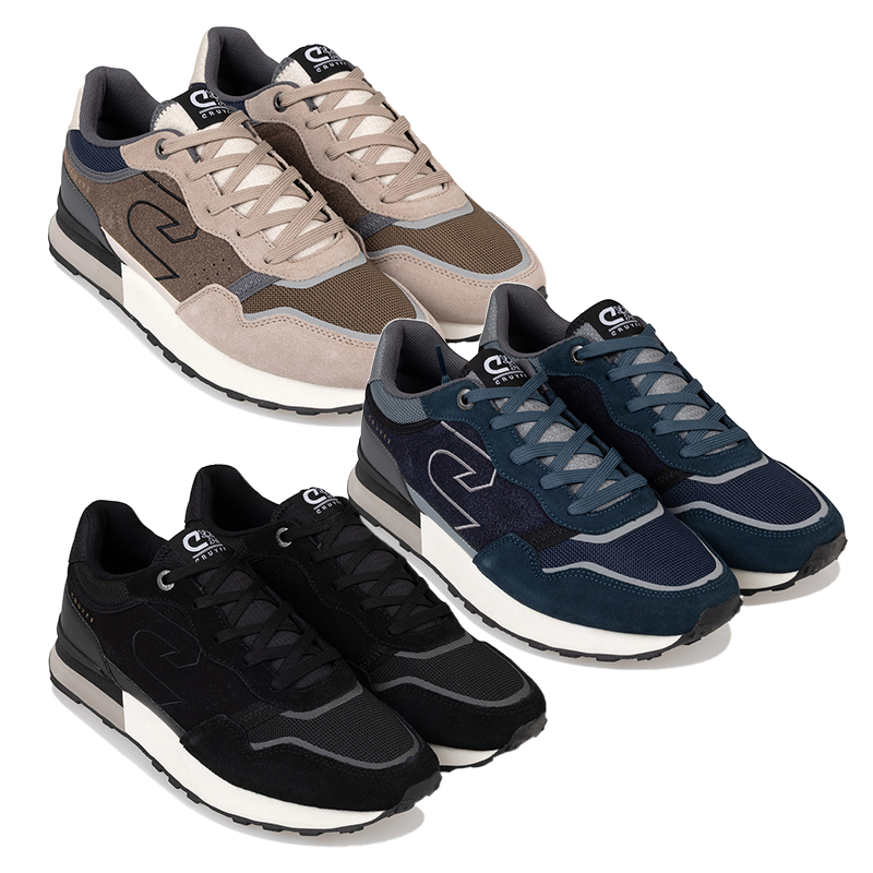Cruyff sneakers in beige, blauw en zwart overzicht van meerdere kleuren