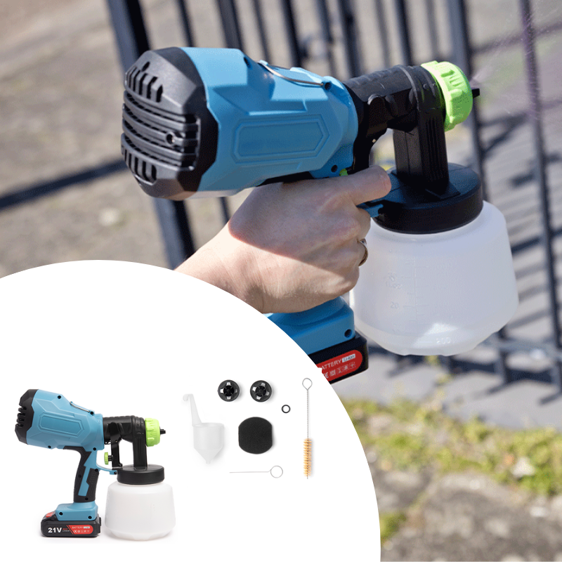 QLT Elektrische Verfspuit met accessoires.