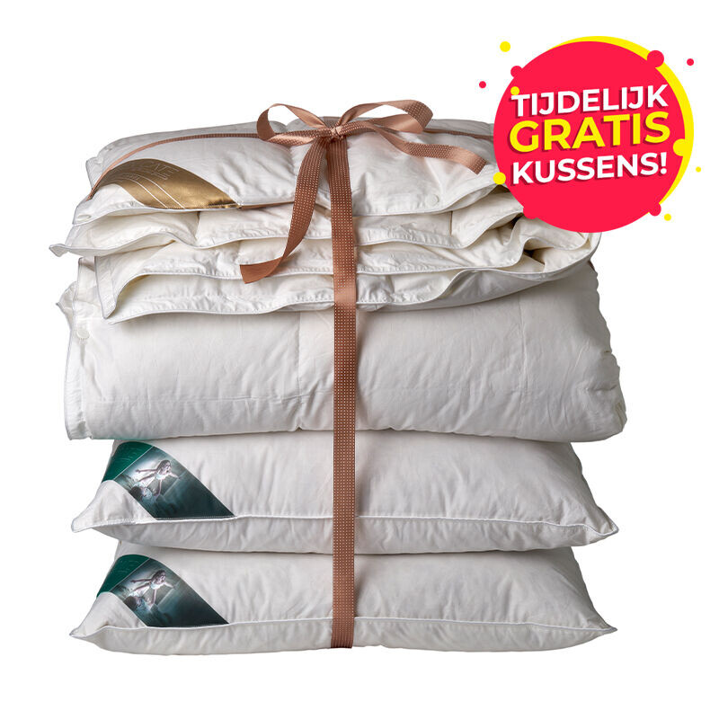 Het Ten Cate Donzen 4-Seizoenen Dekbed incl. GRATIS kussens.
