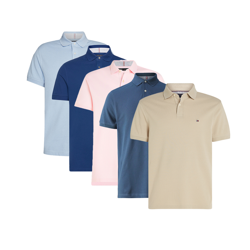 Tommy Hilfiger 1985 Heren Polo in vijf verschillende kleuren.