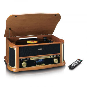 De Lenco TCD-2571WD Retro Platenspeler.