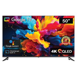 TeeView TV50QQG-EU 50 inch 4K QLED TV met functies.